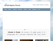 Tablet Screenshot of beulahbc.org